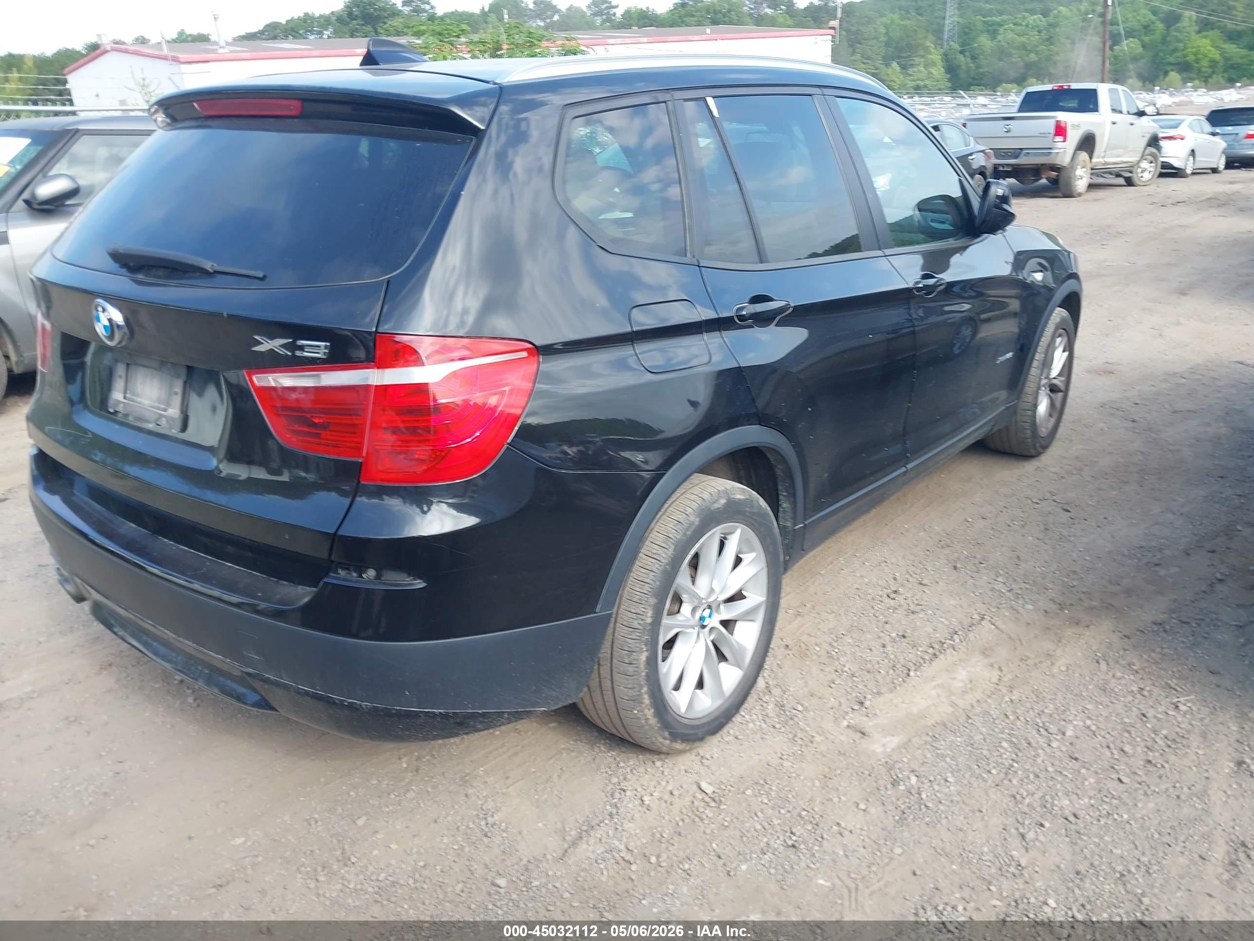 2014 Bmw X3 Xdrive28i Черный vin: 5UXWX9C55E0D24054