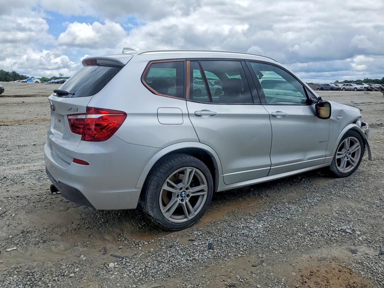 2014 Bmw X3 Xdrive28i Silver vin: 5UXWX9C55E0D24085