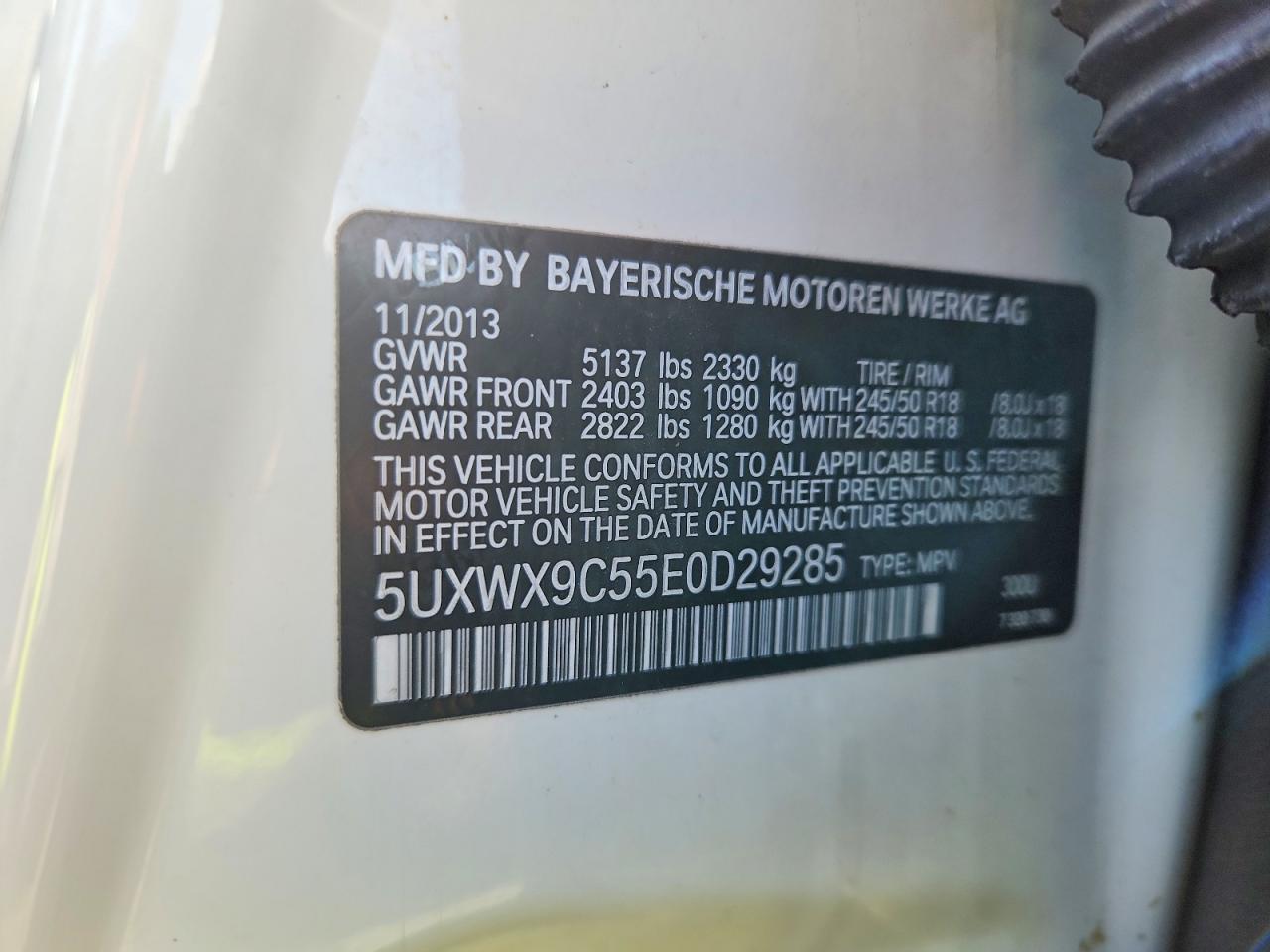 2014 Bmw X3 Xdrive28i White vin: 5UXWX9C55E0D29285