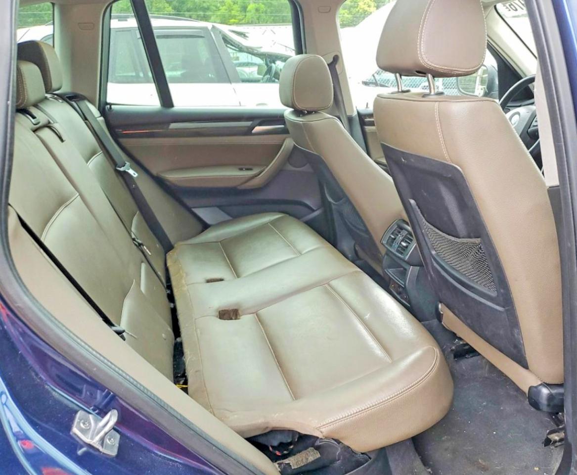 2014 Bmw X3 Xdrive28i Синий vin: 5UXWX9C55E0D29934