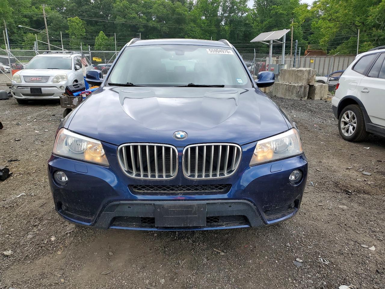 2014 Bmw X3 Xdrive28i Синий vin: 5UXWX9C55E0D29934