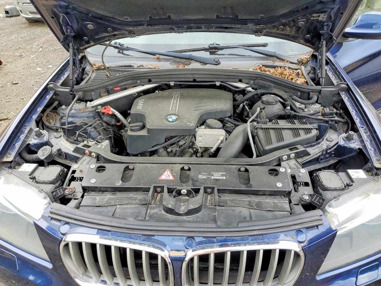 2014 Bmw X3 Xdrive28i Синий vin: 5UXWX9C55E0D29934