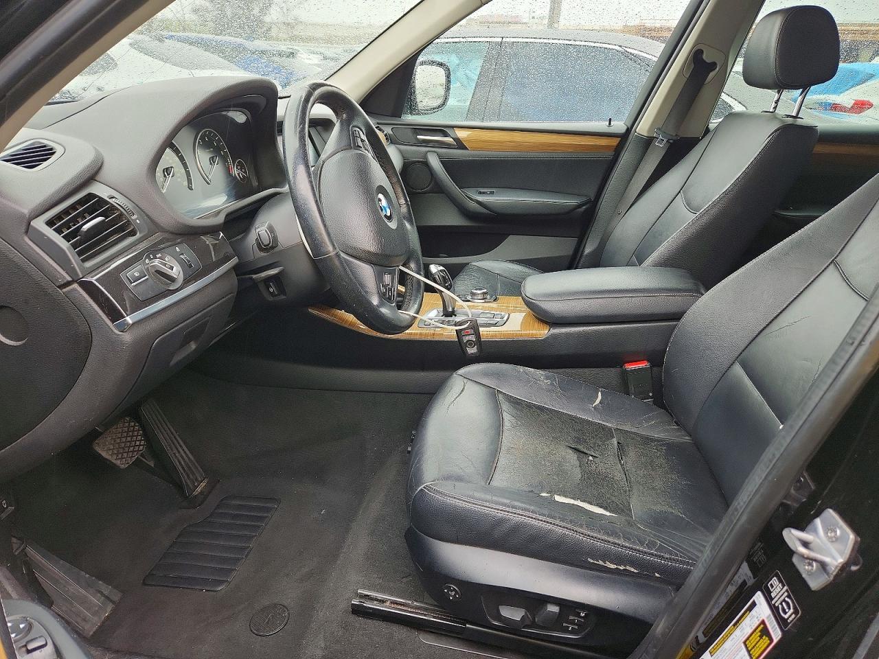 2014 Bmw X3 Xdrive28i Black vin: 5UXWX9C55E0D30646