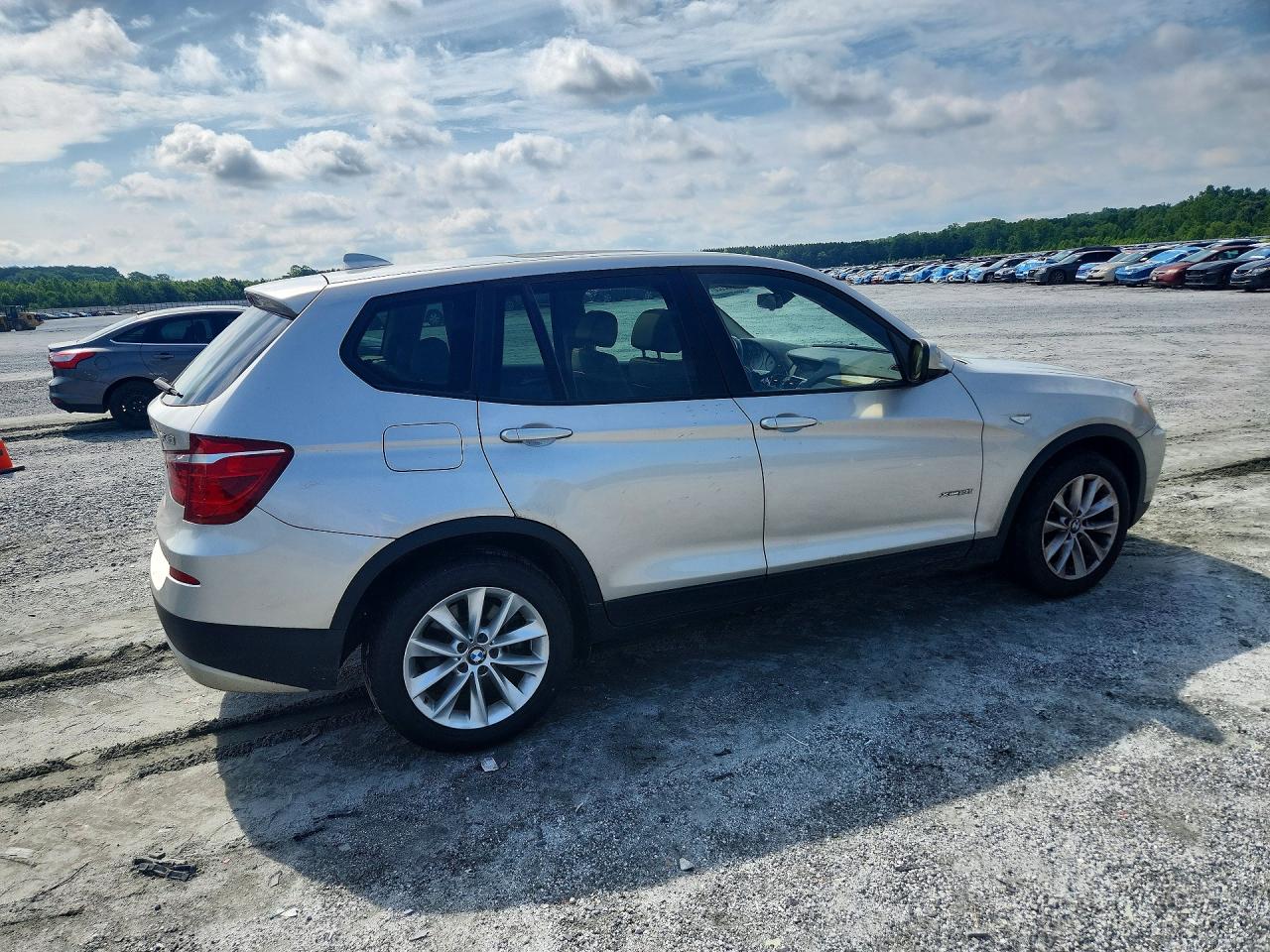 2014 Bmw X3 Xdrive28i Silver vin: 5UXWX9C55E0D31408