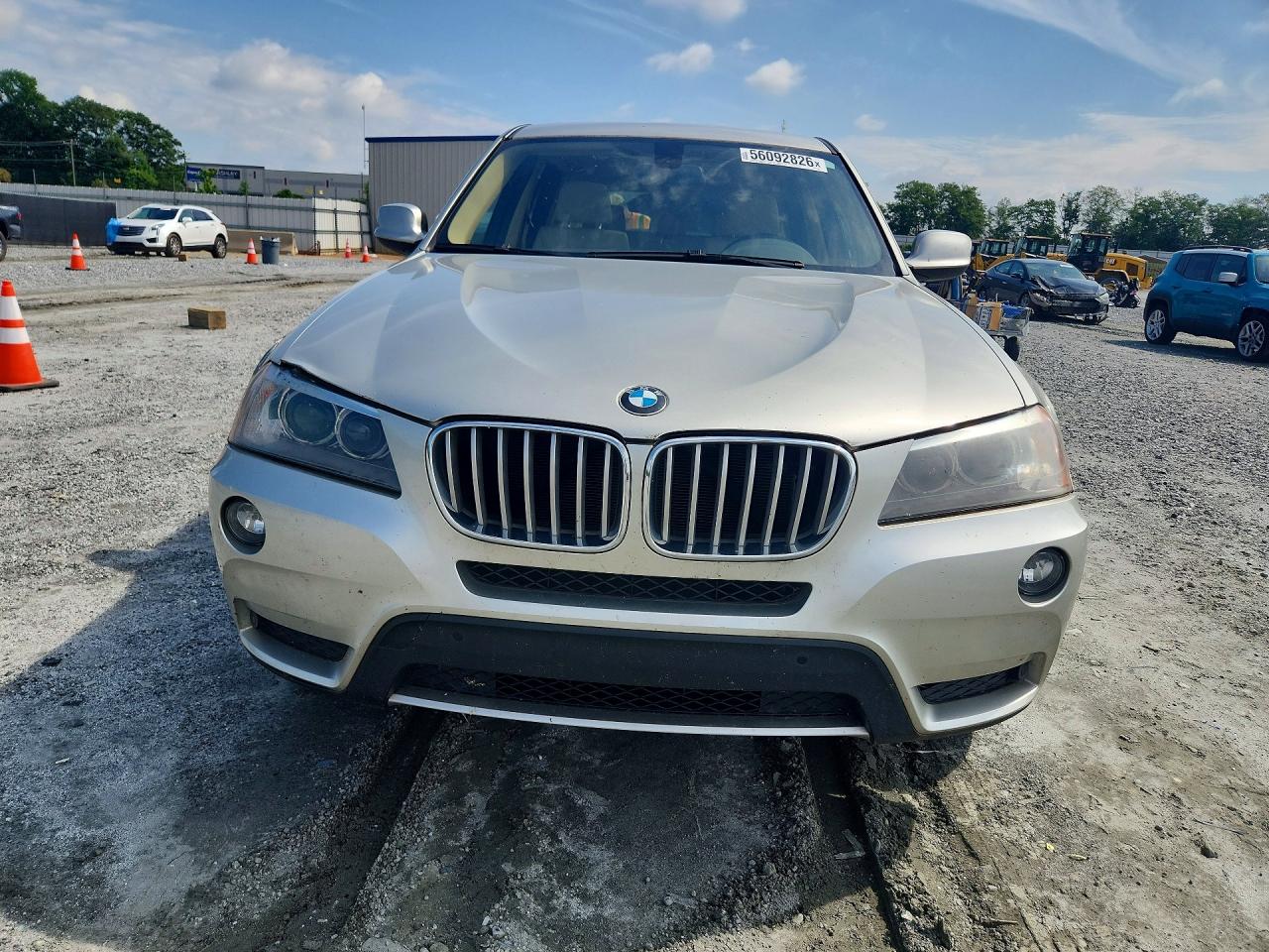 2014 Bmw X3 Xdrive28i Silver vin: 5UXWX9C55E0D31408