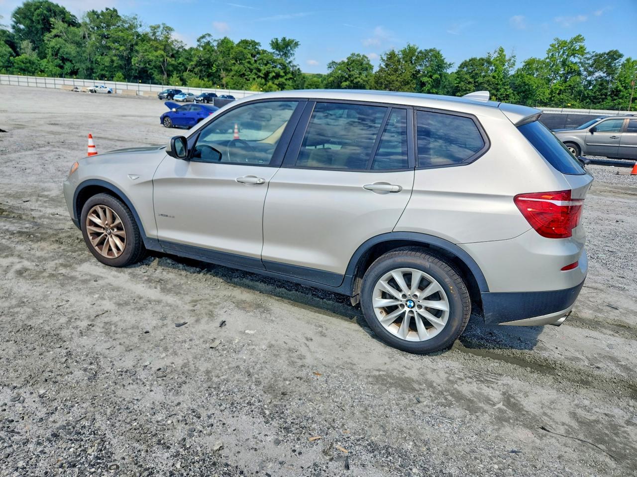 2014 Bmw X3 Xdrive28i Silver vin: 5UXWX9C55E0D31408
