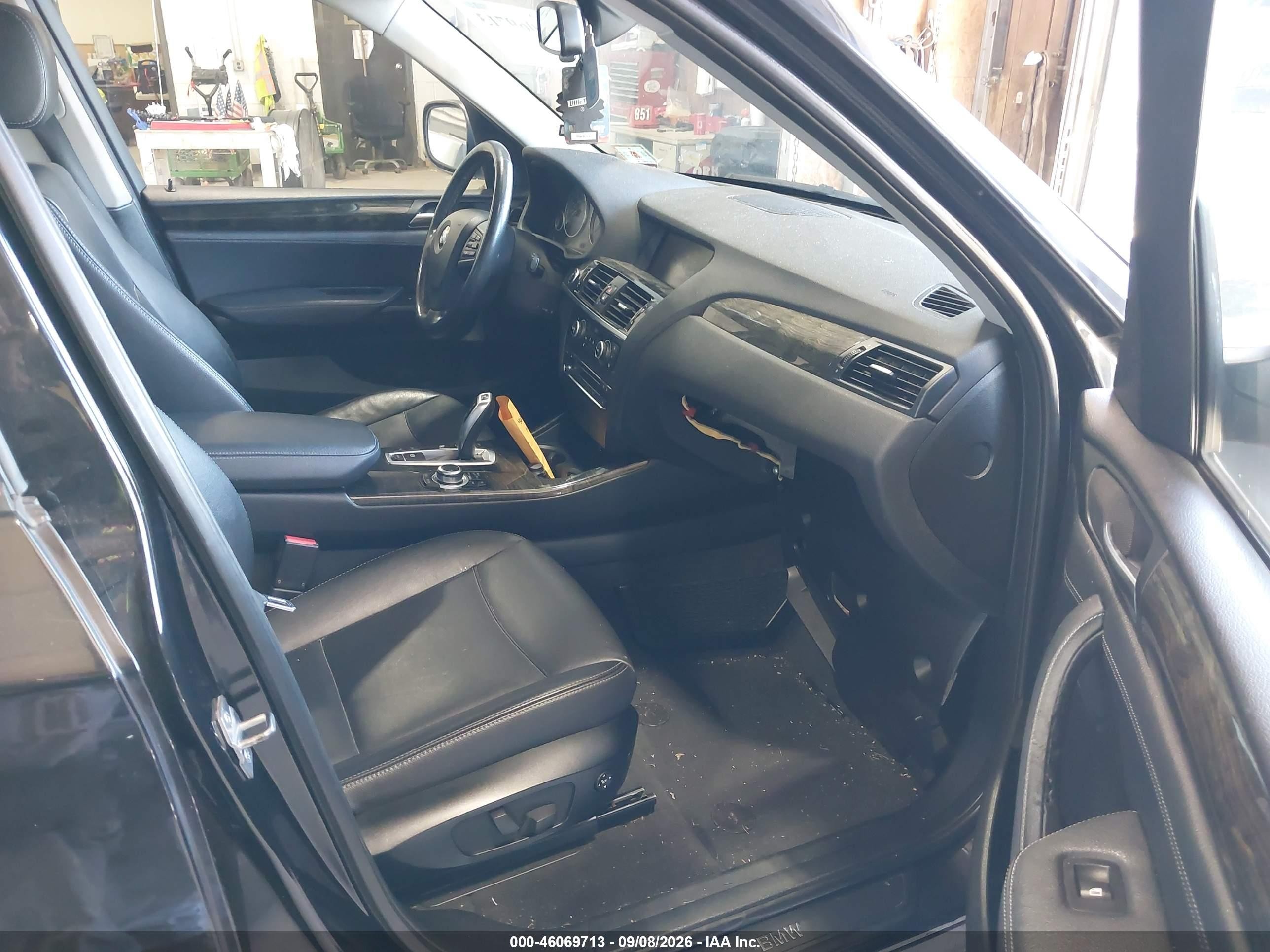 2014 Bmw X3 Xdrive28i Black vin: 5UXWX9C55E0D42862