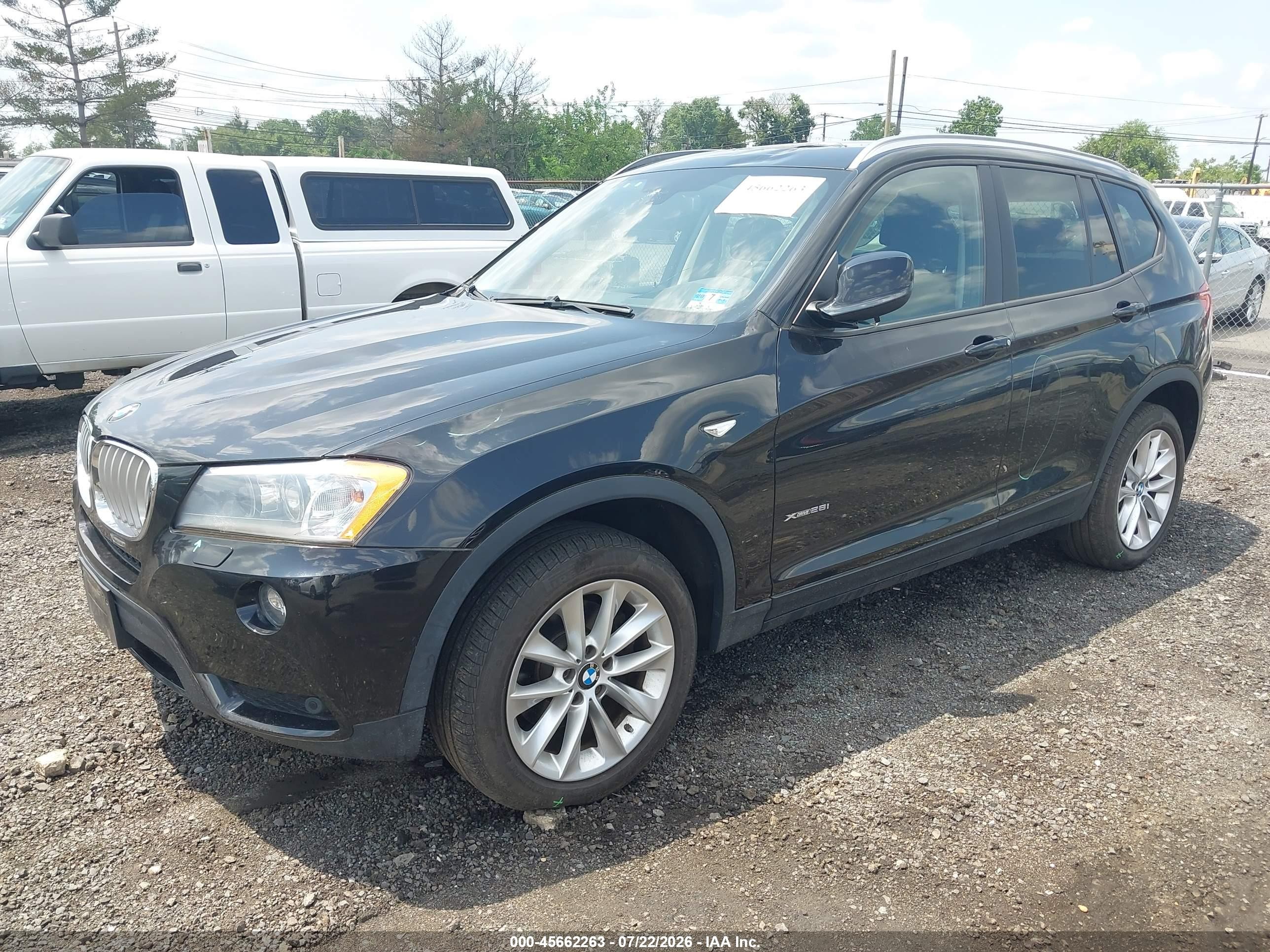 2014 Bmw X3 Xdrive28i Black vin: 5UXWX9C55E0D43087