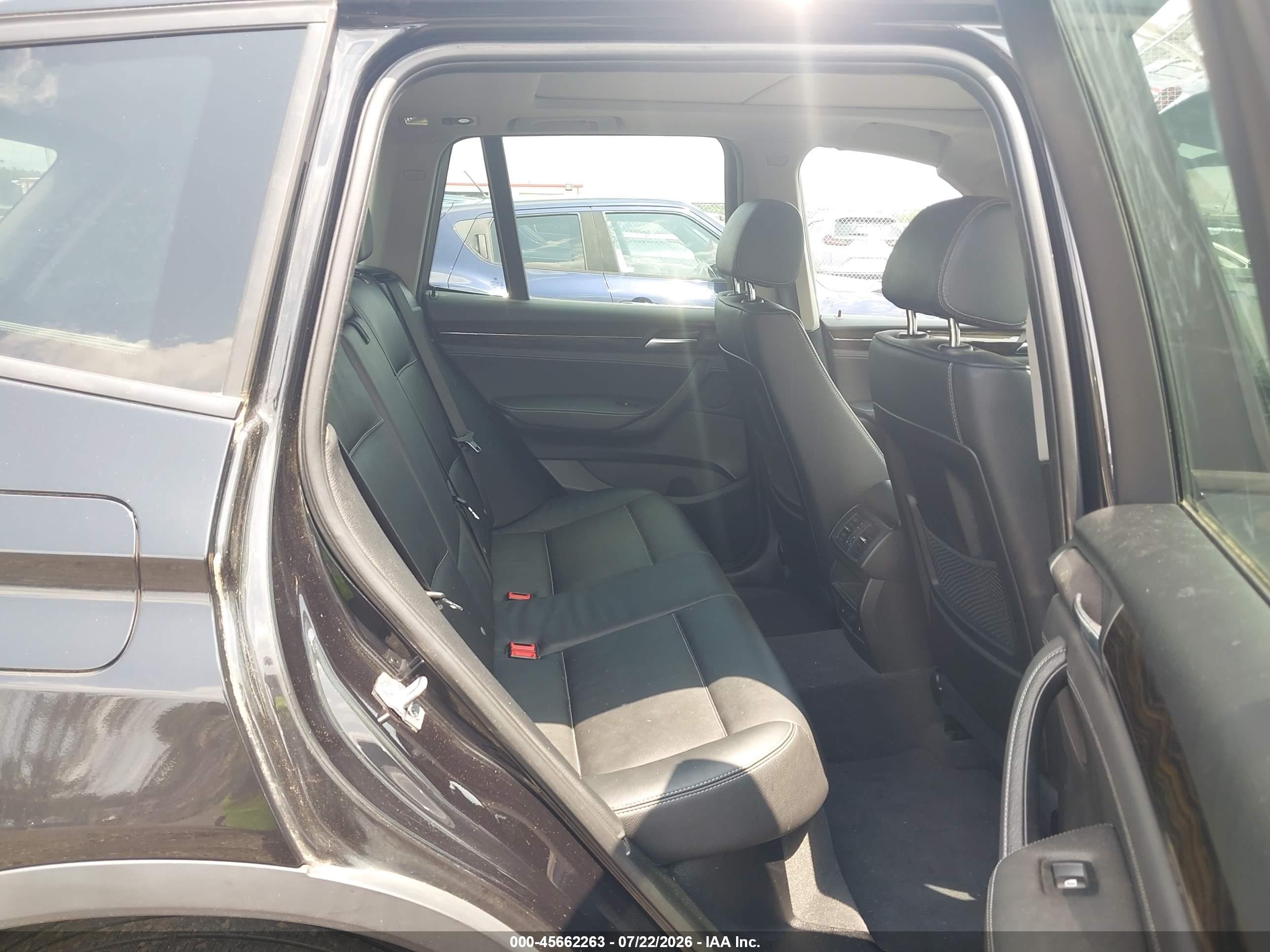 2014 Bmw X3 Xdrive28i Black vin: 5UXWX9C55E0D43087