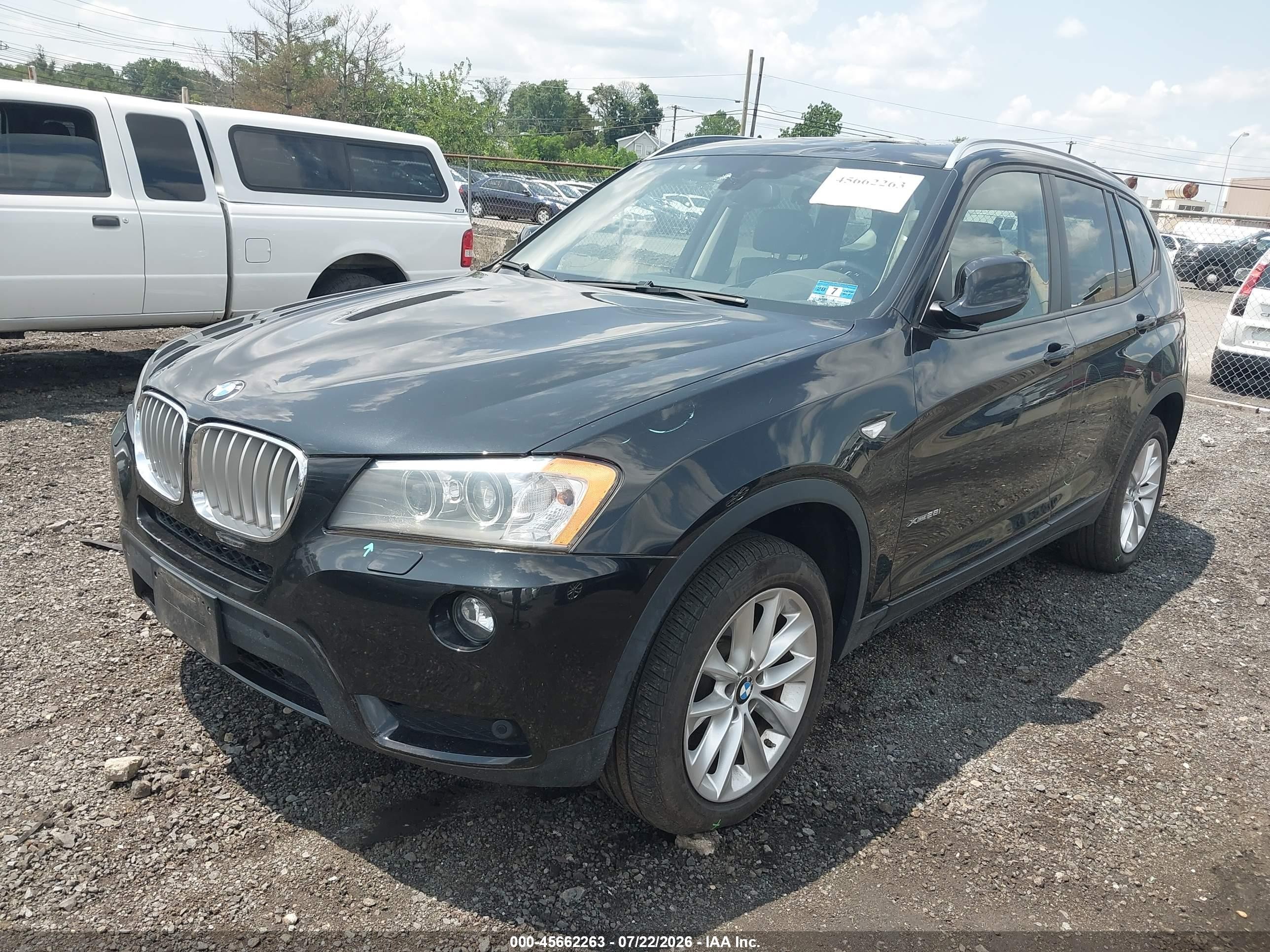 2014 Bmw X3 Xdrive28i Black vin: 5UXWX9C55E0D43087