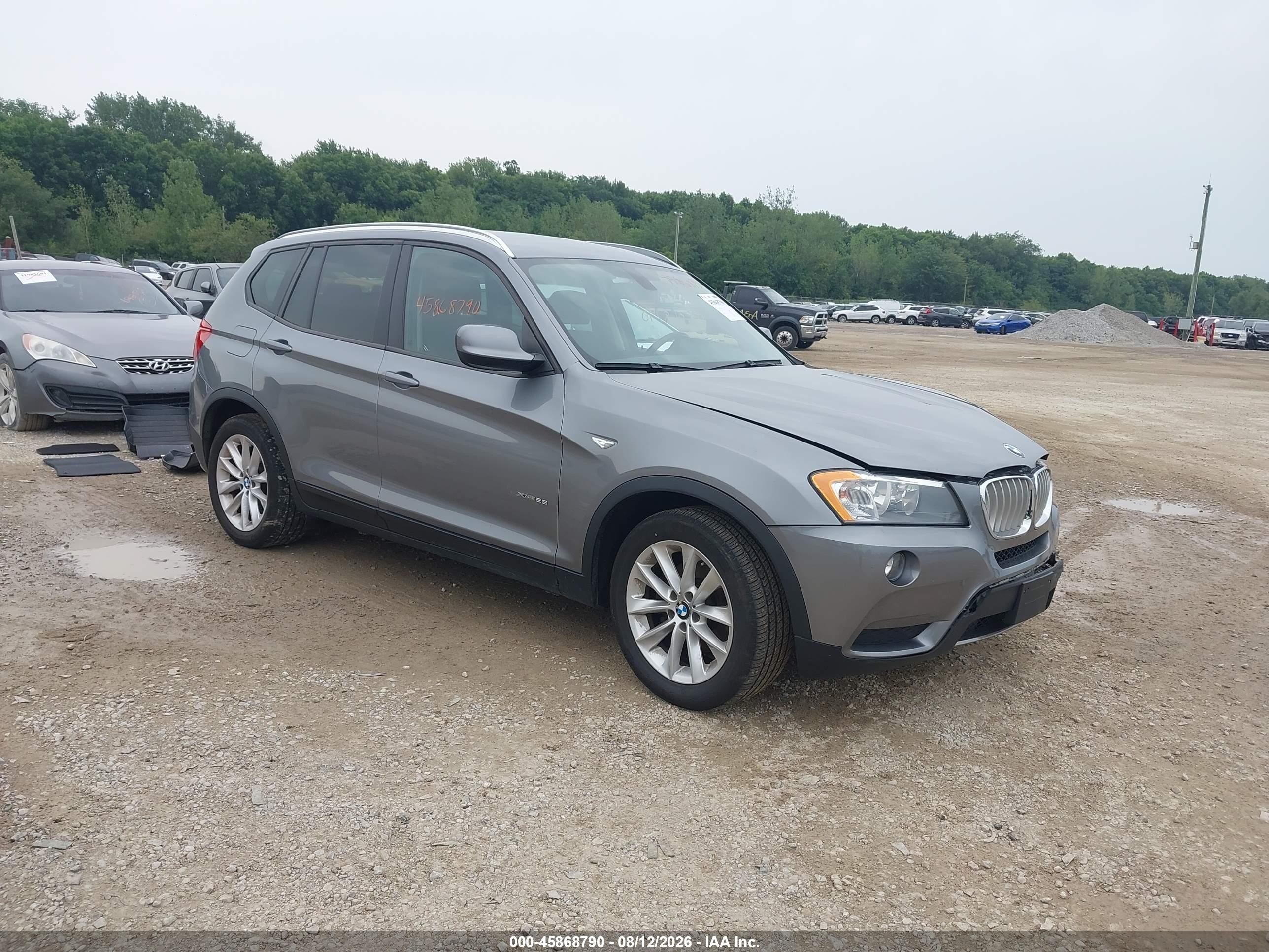 2014 Bmw X3 Xdrive28i Gray vin: 5UXWX9C55E0D43297