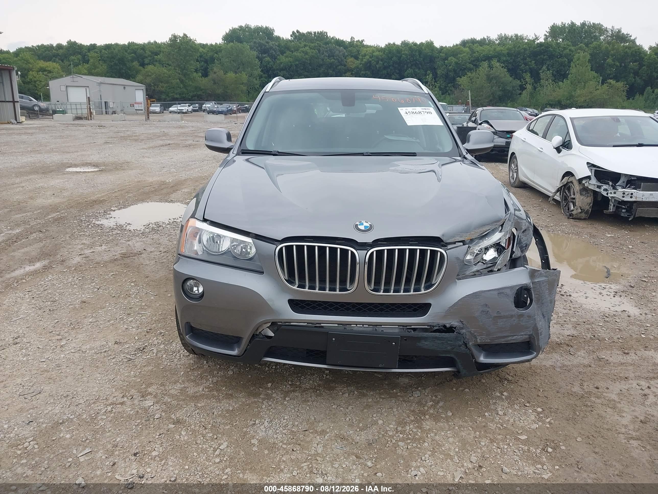2014 Bmw X3 Xdrive28i Gray vin: 5UXWX9C55E0D43297