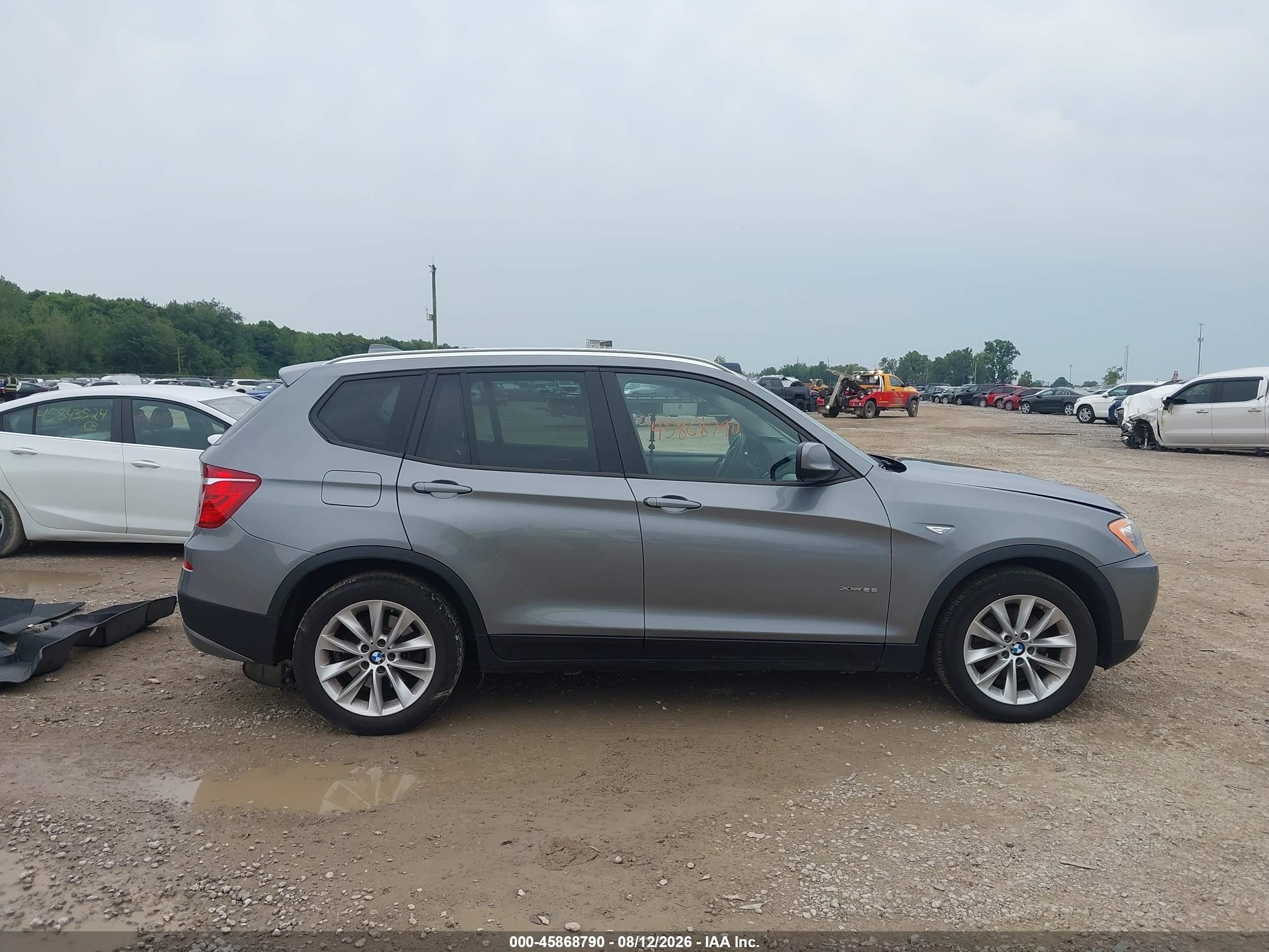 2014 Bmw X3 Xdrive28i Gray vin: 5UXWX9C55E0D43297