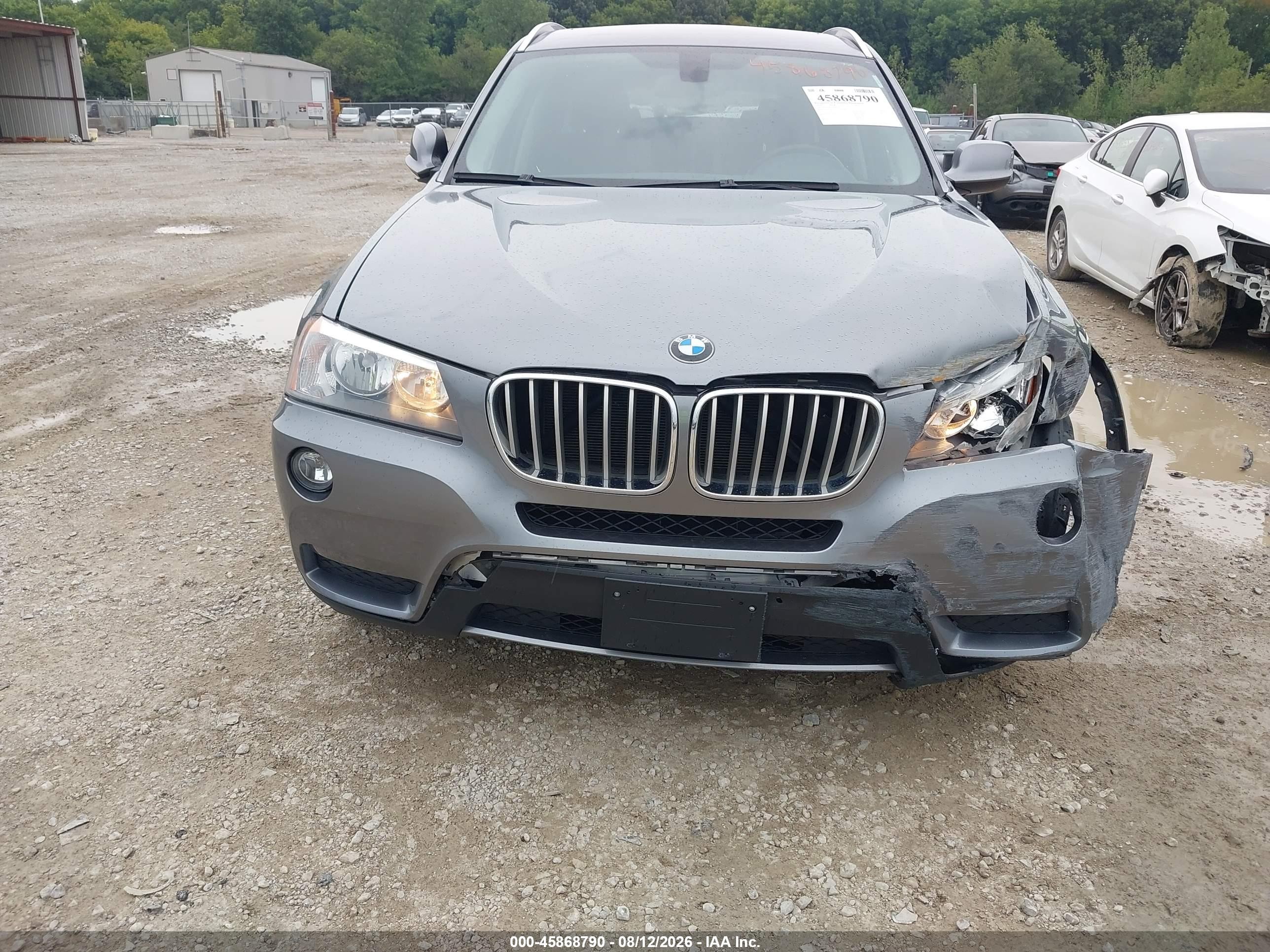 2014 Bmw X3 Xdrive28i Gray vin: 5UXWX9C55E0D43297