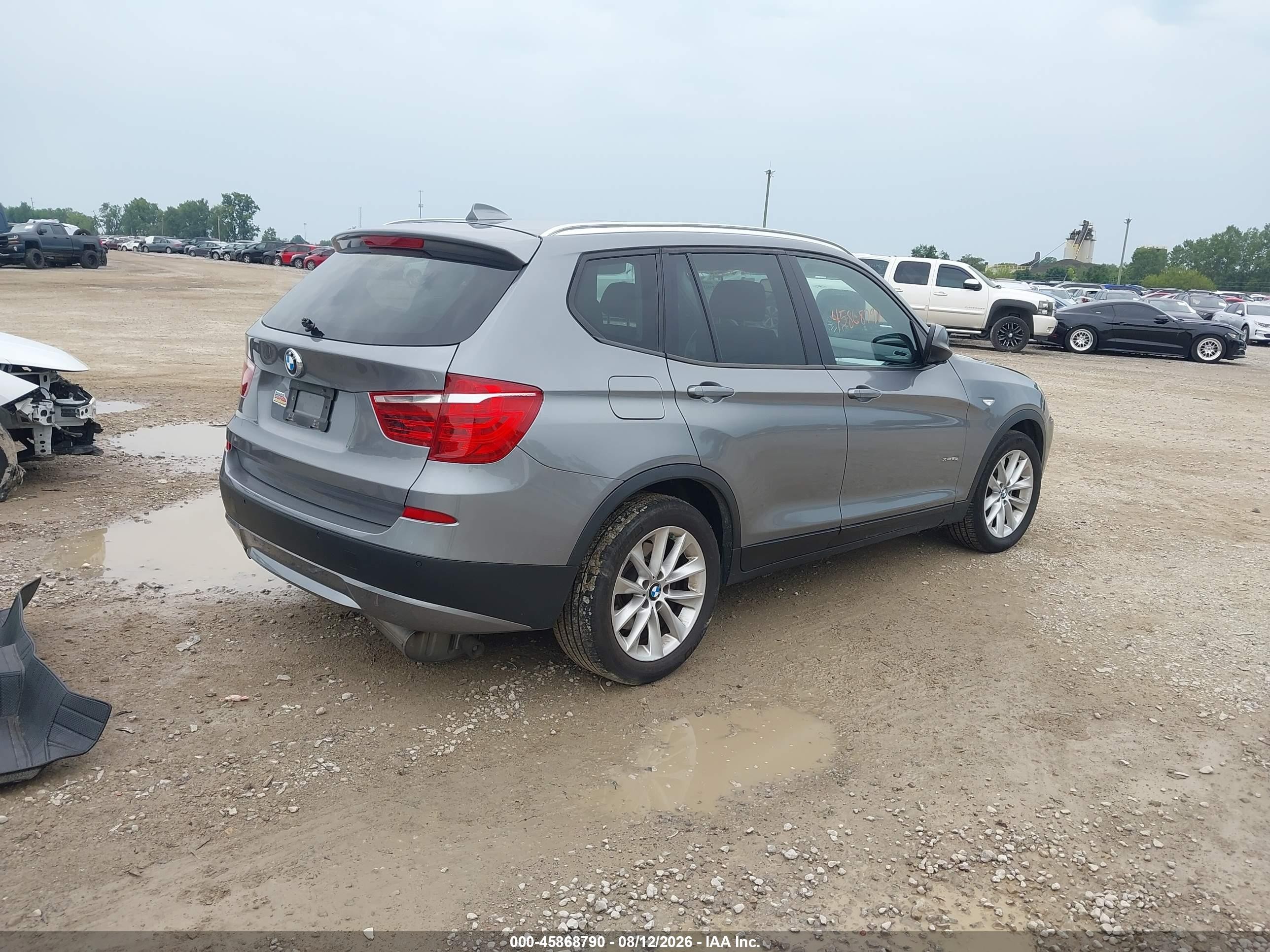 2014 Bmw X3 Xdrive28i Gray vin: 5UXWX9C55E0D43297