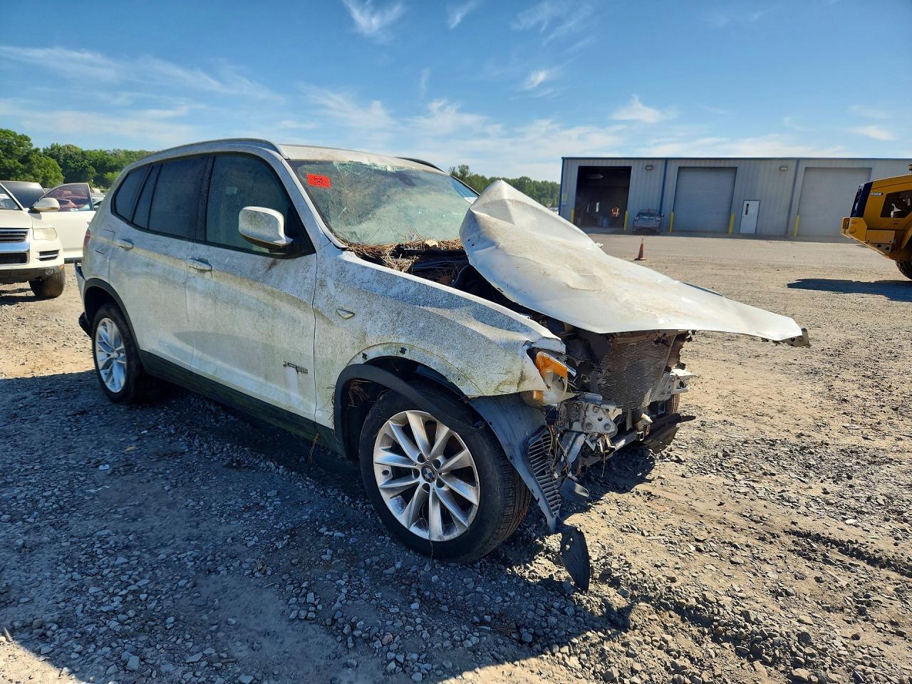 2014 Bmw X3 Xdrive28i White vin: 5UXWX9C55E0D43557