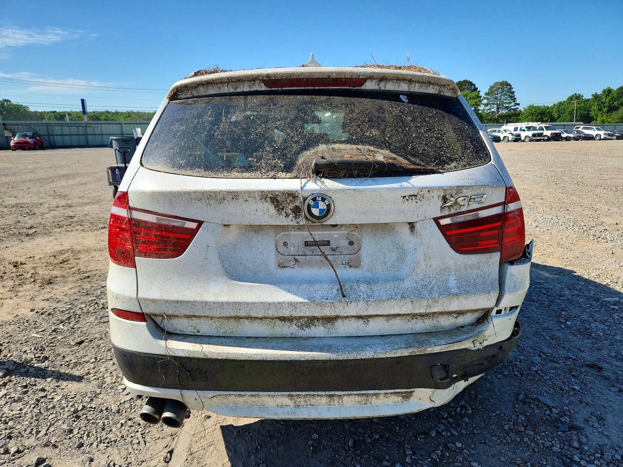 2014 Bmw X3 Xdrive28i White vin: 5UXWX9C55E0D43557