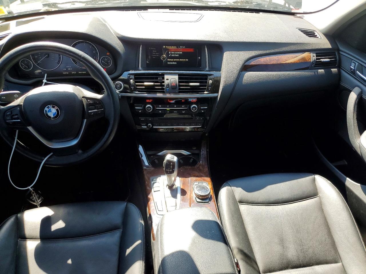 2015 Bmw X3 Xdrive28i Черный vin: 5UXWX9C55F0D50879