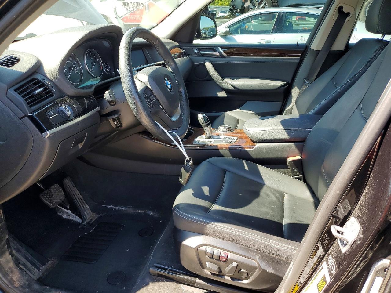 2015 Bmw X3 Xdrive28i Черный vin: 5UXWX9C55F0D50879