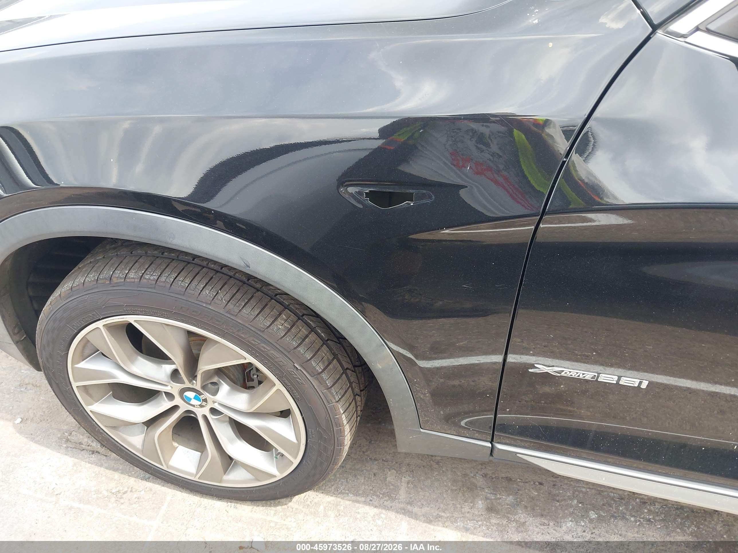 2015 Bmw X3 Xdrive28i Синий vin: 5UXWX9C55F0D53099