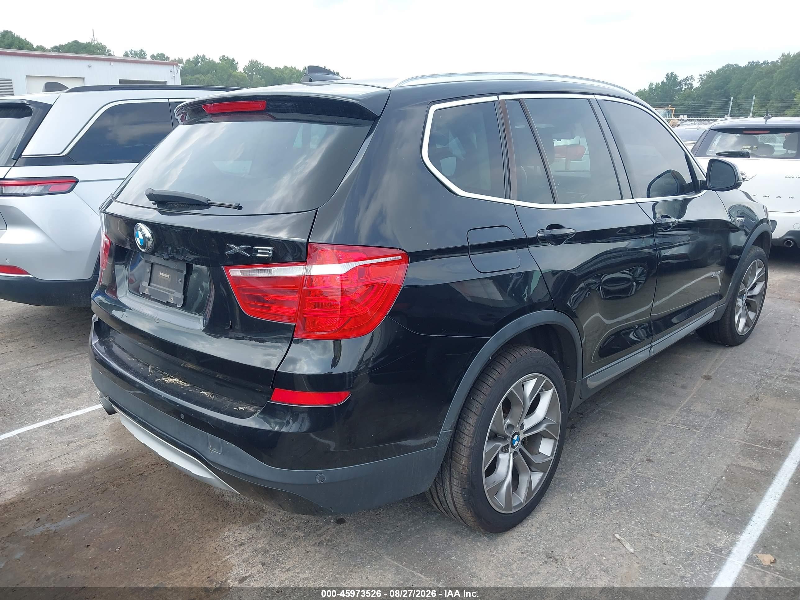 2015 Bmw X3 Xdrive28i Синий vin: 5UXWX9C55F0D53099