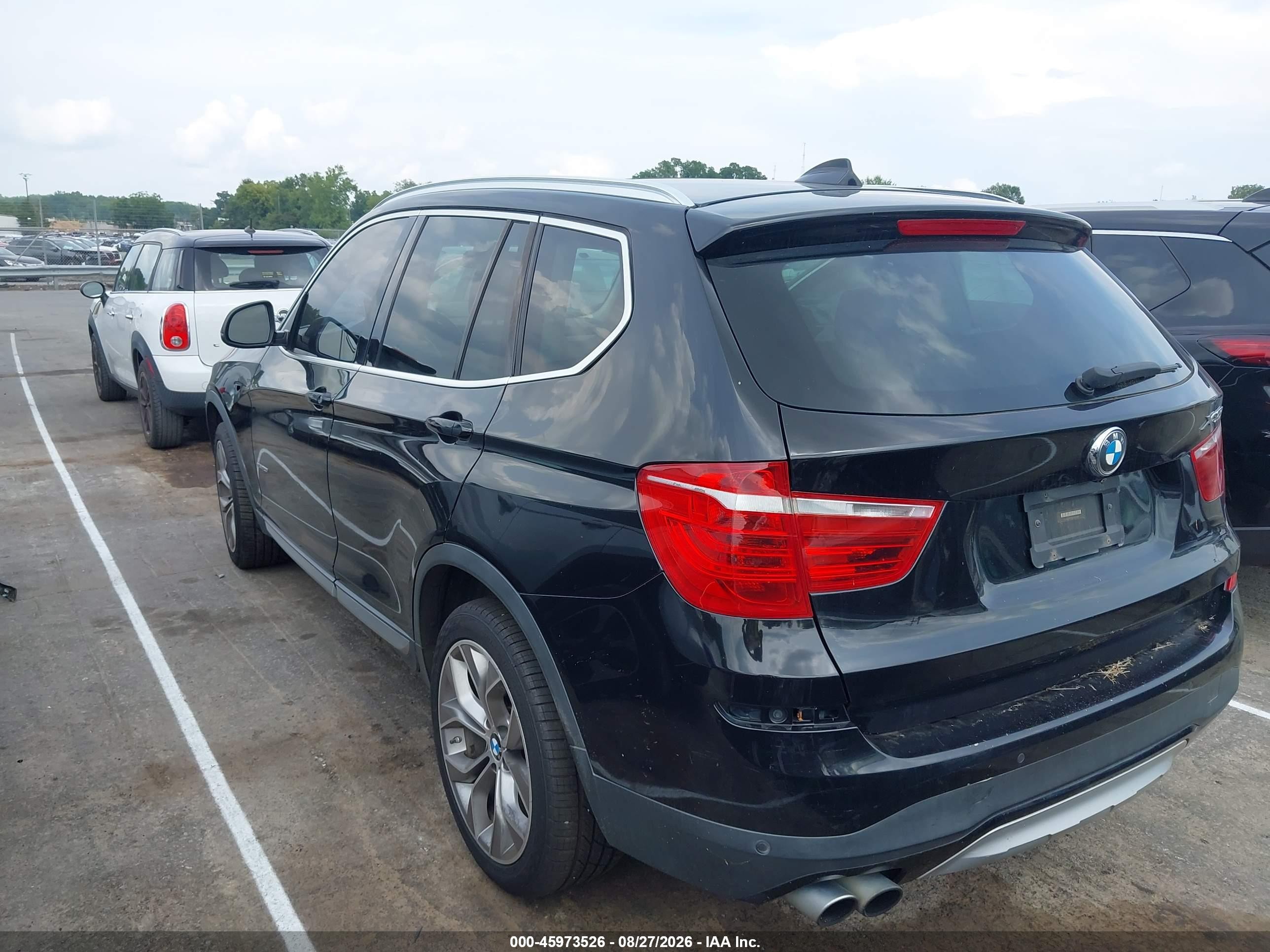 2015 Bmw X3 Xdrive28i Синий vin: 5UXWX9C55F0D53099