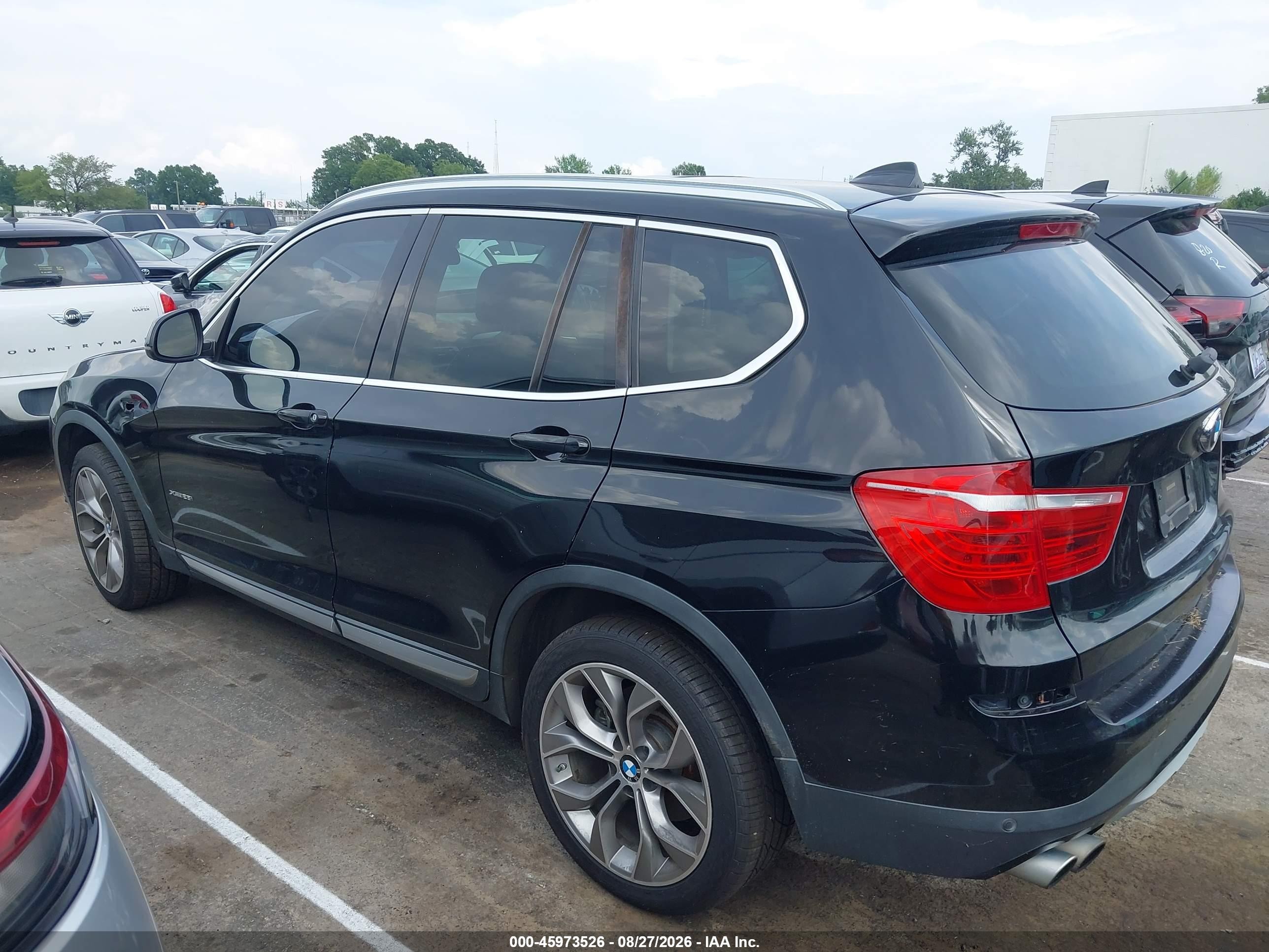 2015 Bmw X3 Xdrive28i Синий vin: 5UXWX9C55F0D53099