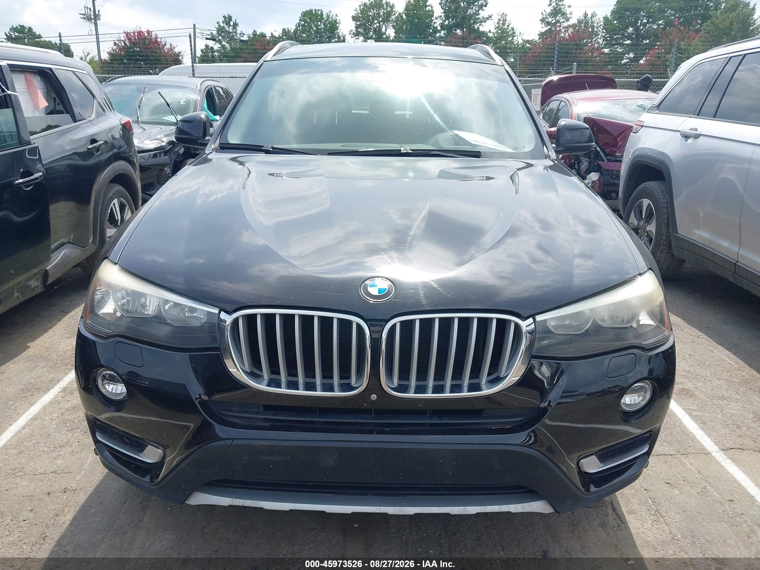2015 Bmw X3 Xdrive28i Синий vin: 5UXWX9C55F0D53099