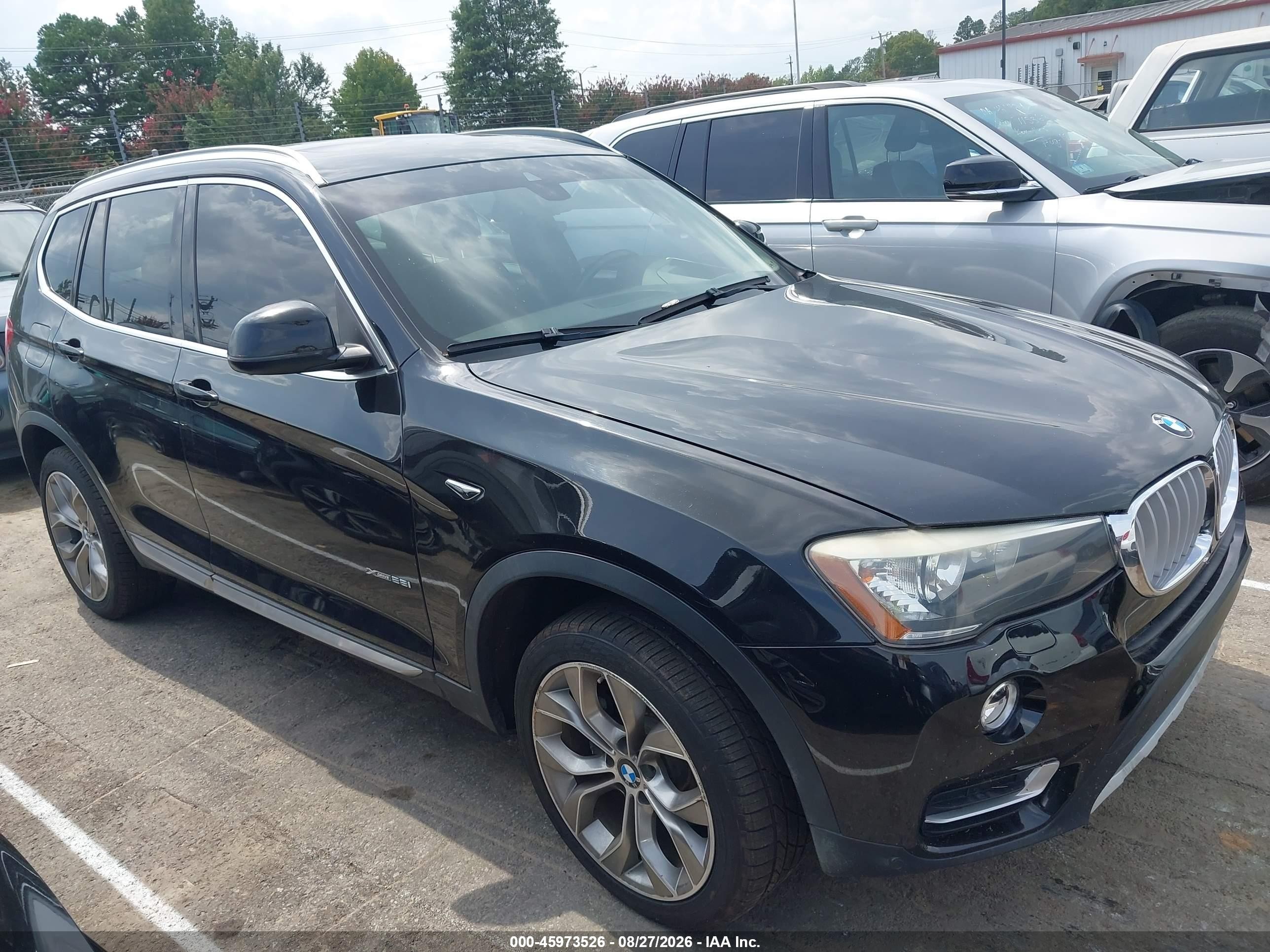 2015 Bmw X3 Xdrive28i Синий vin: 5UXWX9C55F0D53099