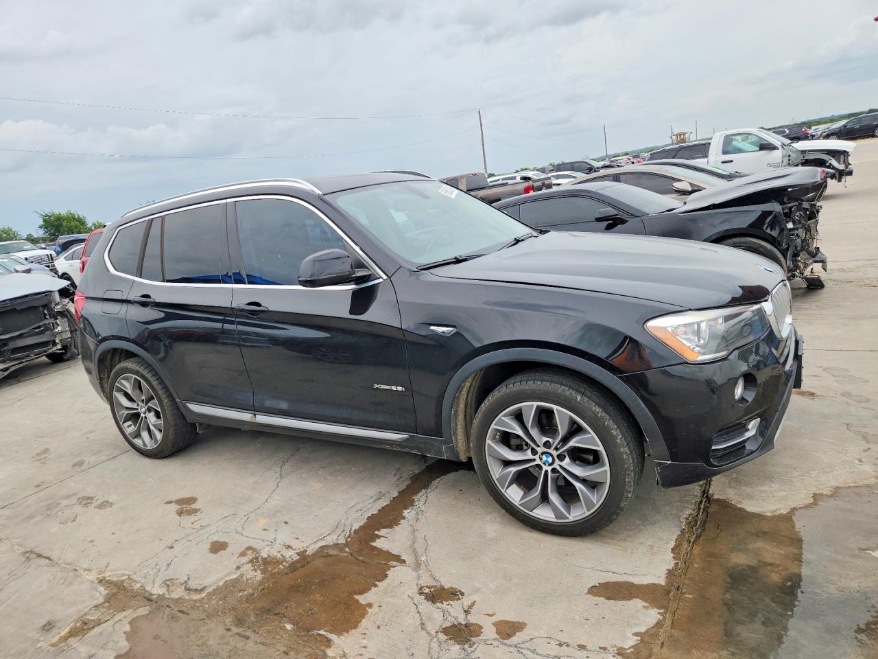 2015 Bmw X3 Xdrive28i Black vin: 5UXWX9C55F0D53782