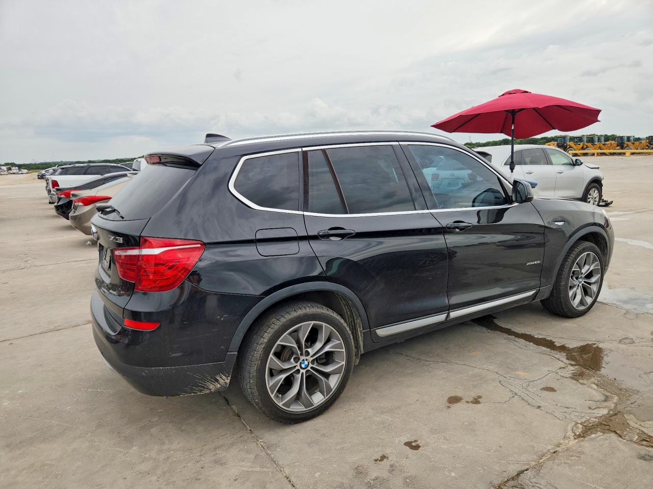 2015 Bmw X3 Xdrive28i Black vin: 5UXWX9C55F0D53782
