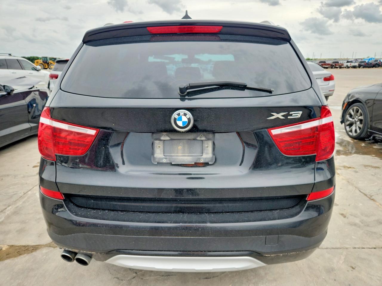 2015 Bmw X3 Xdrive28i Black vin: 5UXWX9C55F0D53782