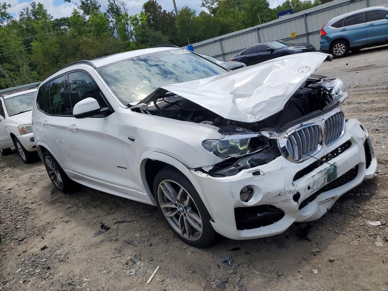 2016 Bmw X3 Xdrive28i White vin: 5UXWX9C55G0D93684