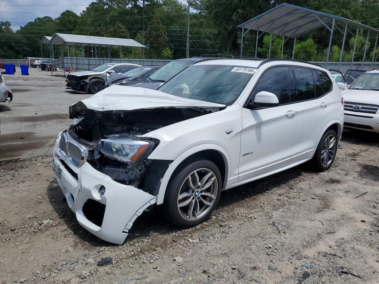 2016 Bmw X3 Xdrive28i White vin: 5UXWX9C55G0D93684