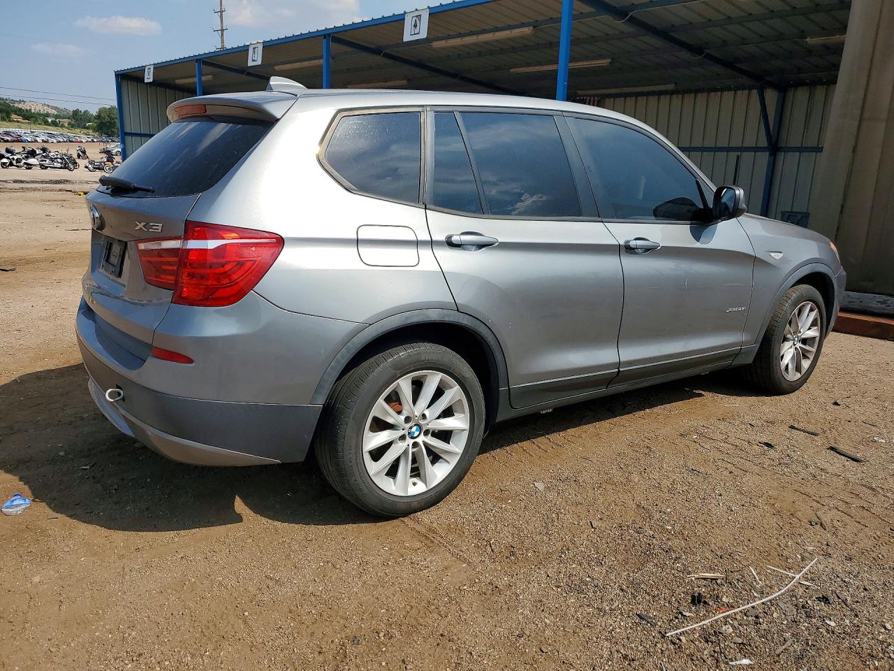 2013 Bmw X3 Xdrive28i Gray vin: 5UXWX9C56D0A08029