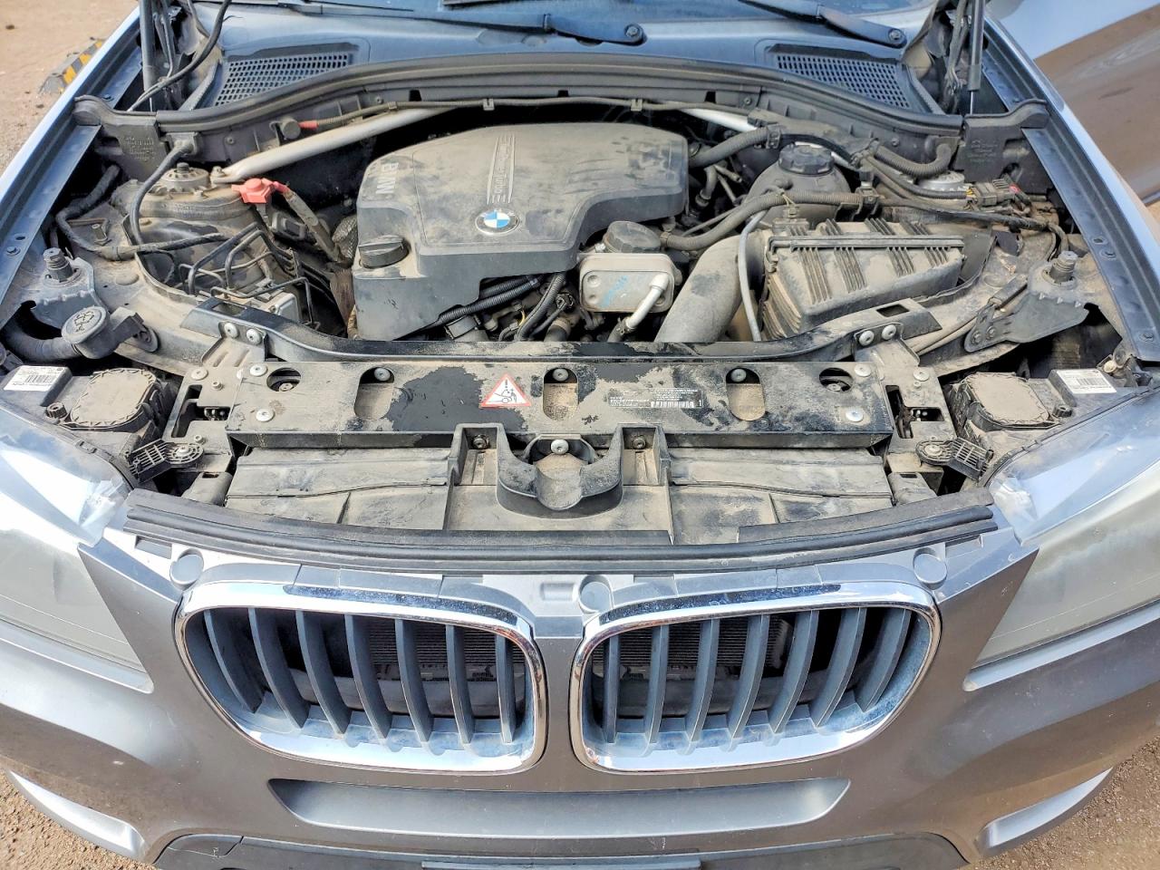 2013 Bmw X3 Xdrive28i Gray vin: 5UXWX9C56D0A08029