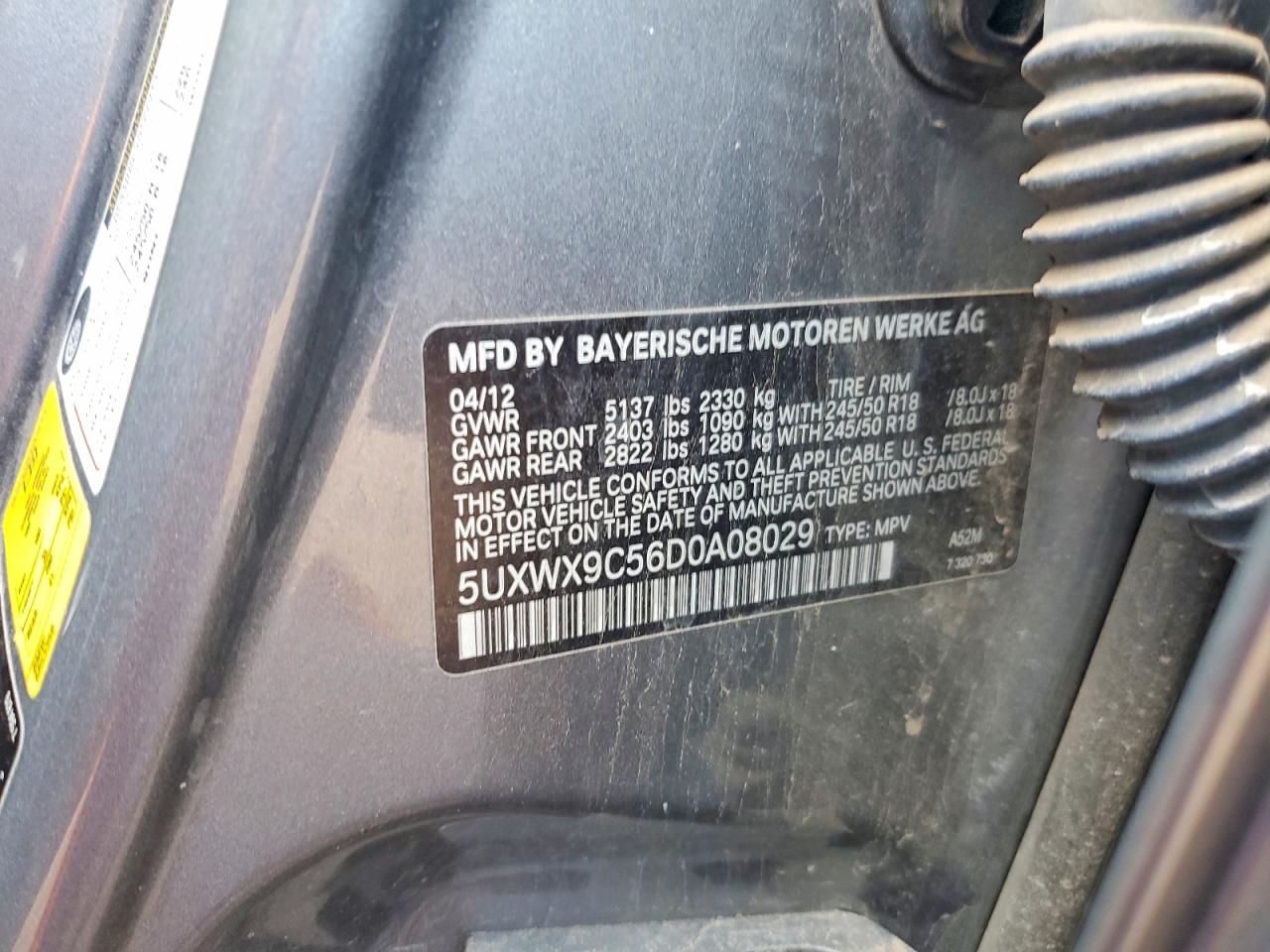 2013 Bmw X3 Xdrive28i Gray vin: 5UXWX9C56D0A08029