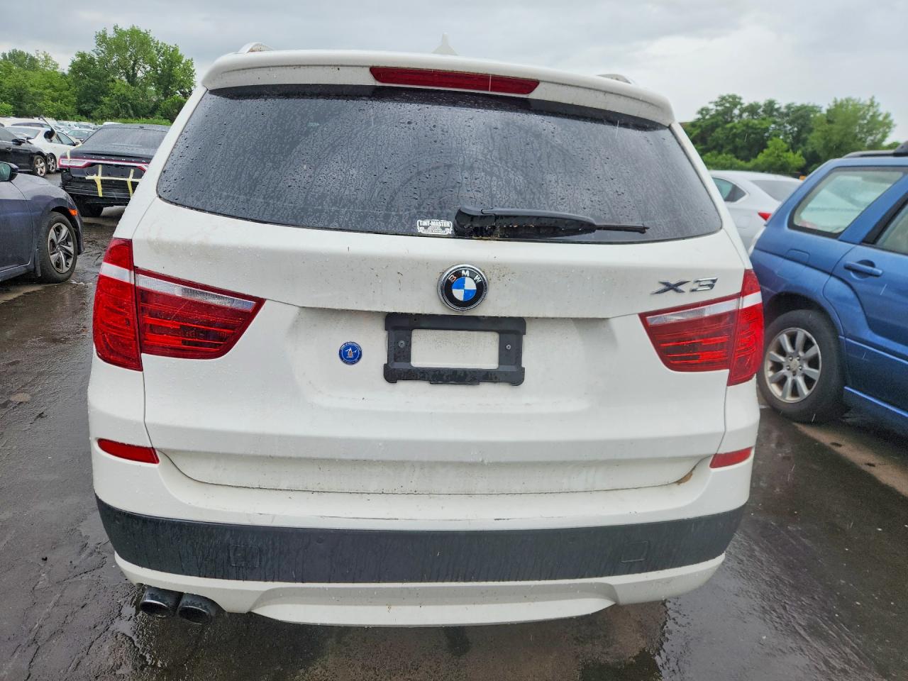 2013 Bmw X3 Xdrive28i White vin: 5UXWX9C56D0A08791