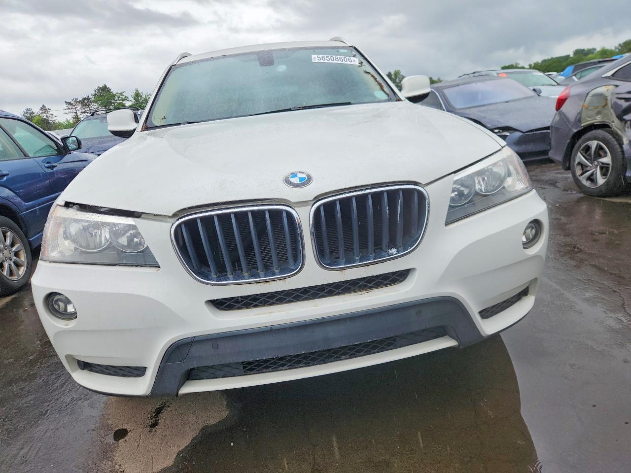 2013 Bmw X3 Xdrive28i White vin: 5UXWX9C56D0A08791