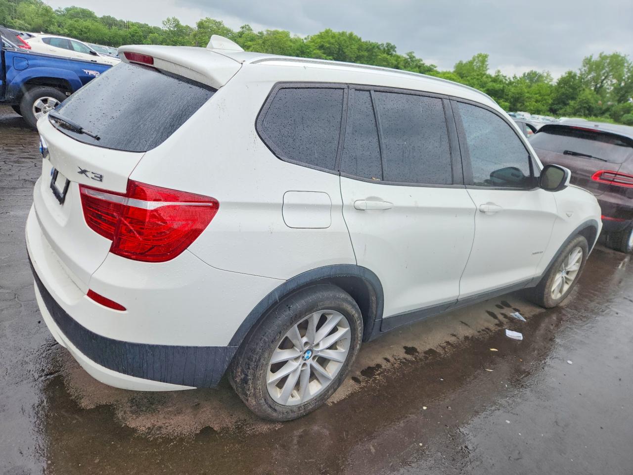 2013 Bmw X3 Xdrive28i White vin: 5UXWX9C56D0A08791