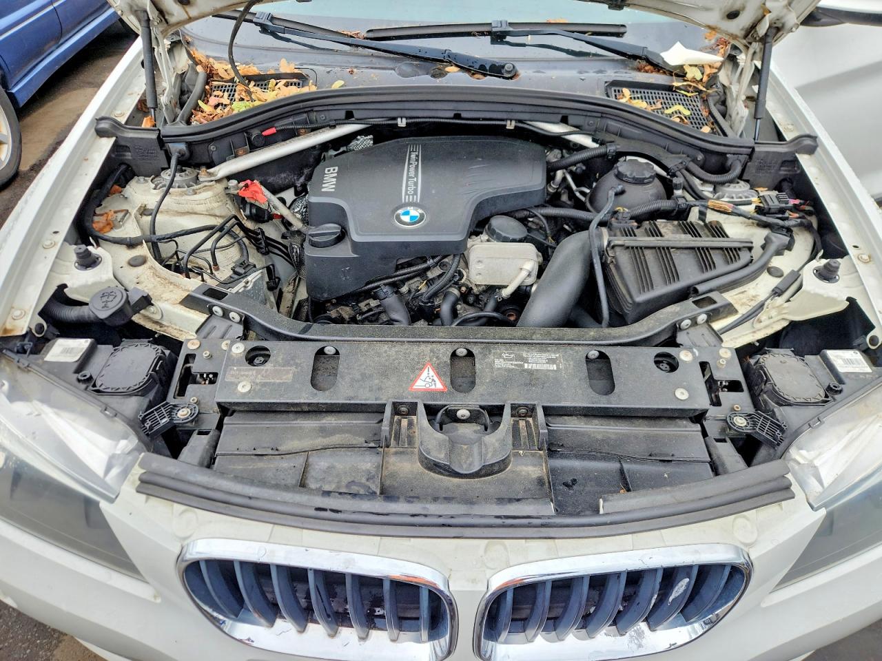 2013 Bmw X3 Xdrive28i White vin: 5UXWX9C56D0A08791