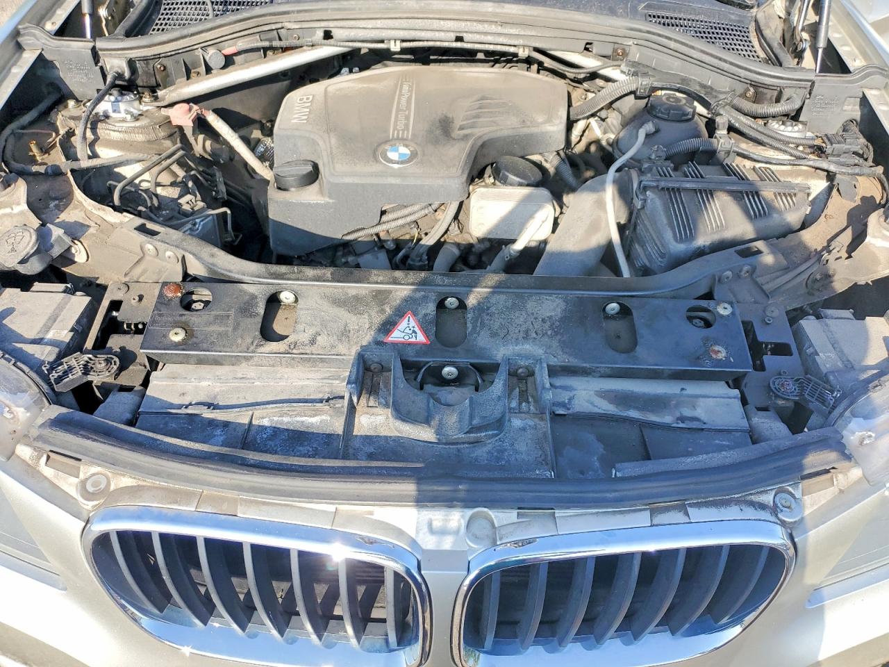 2013 Bmw X3 Xdrive28i Silver vin: 5UXWX9C56D0A09486