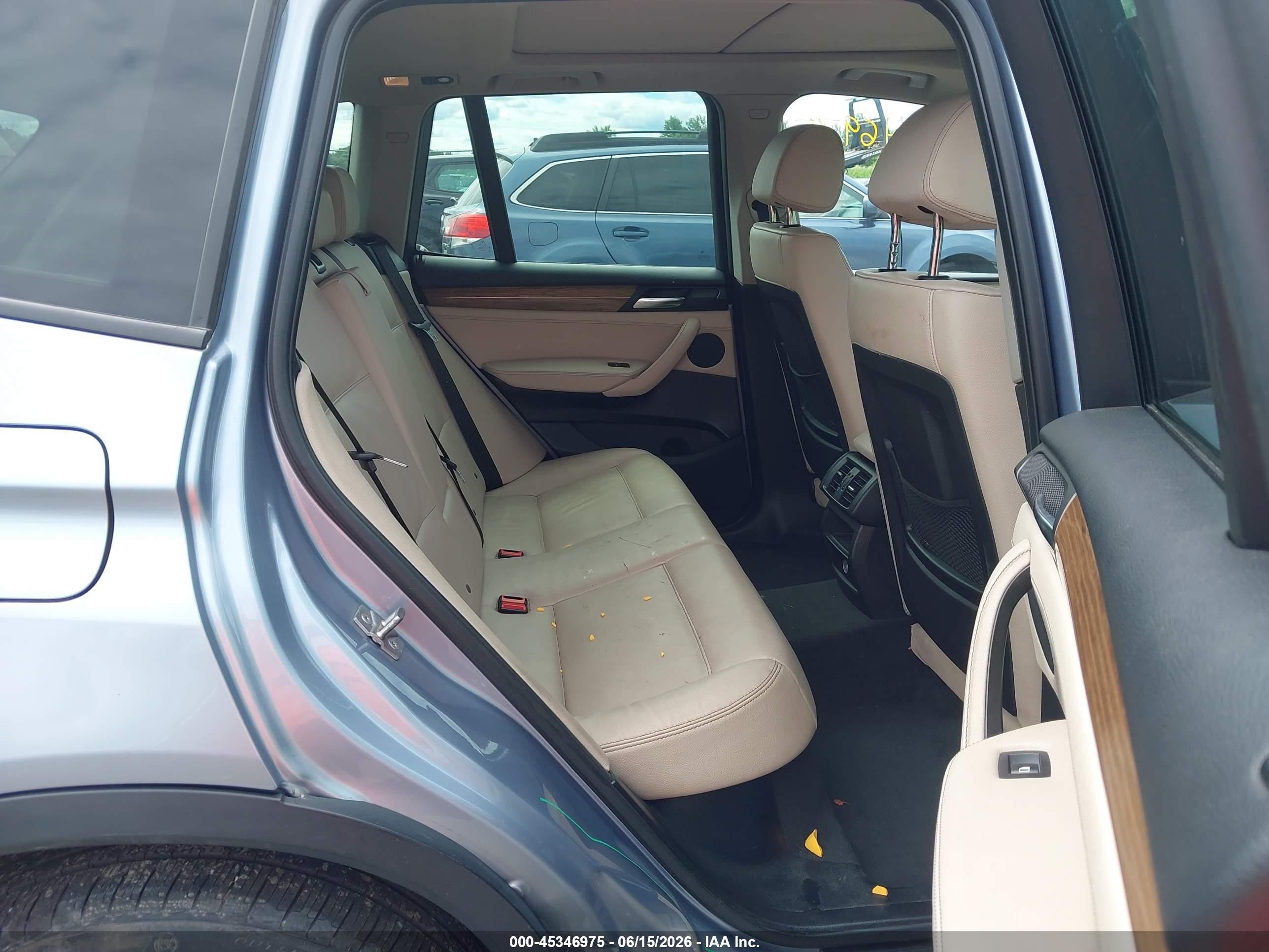 2013 Bmw X3 Xdrive28i Blue vin: 5UXWX9C56D0A14543