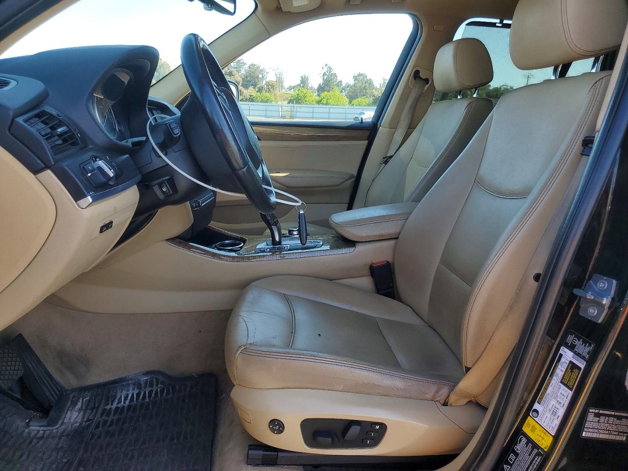 2013 Bmw X3 Xdrive28i Black vin: 5UXWX9C56D0A17944