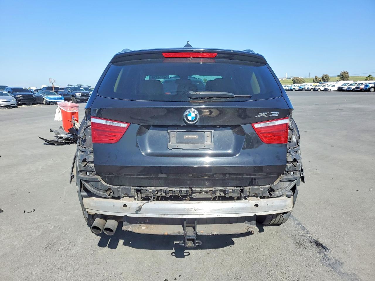 2013 Bmw X3 Xdrive28i Black vin: 5UXWX9C56D0A17944