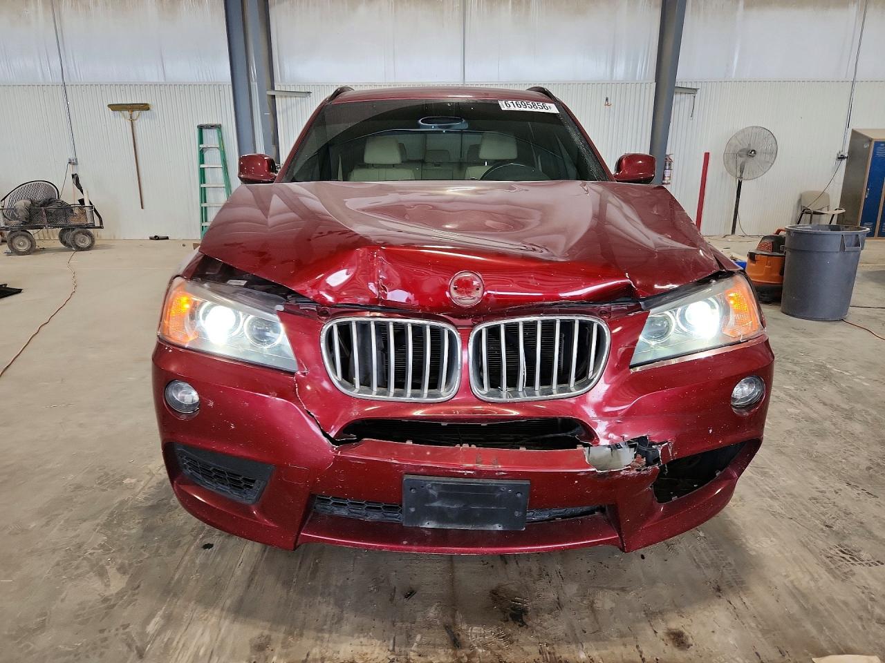 2013 Bmw X3 Xdrive28i Бордовый vin: 5UXWX9C56D0A19614
