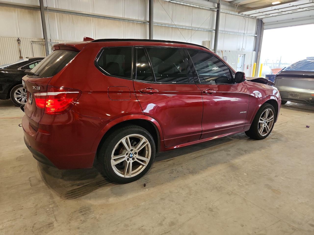 2013 Bmw X3 Xdrive28i Бордовый vin: 5UXWX9C56D0A19614