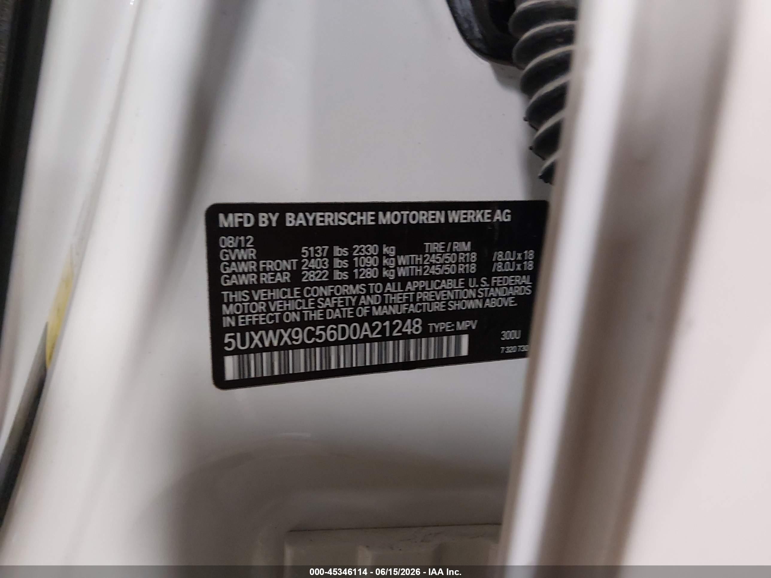 2013 Bmw X3 Xdrive28i White vin: 5UXWX9C56D0A21248