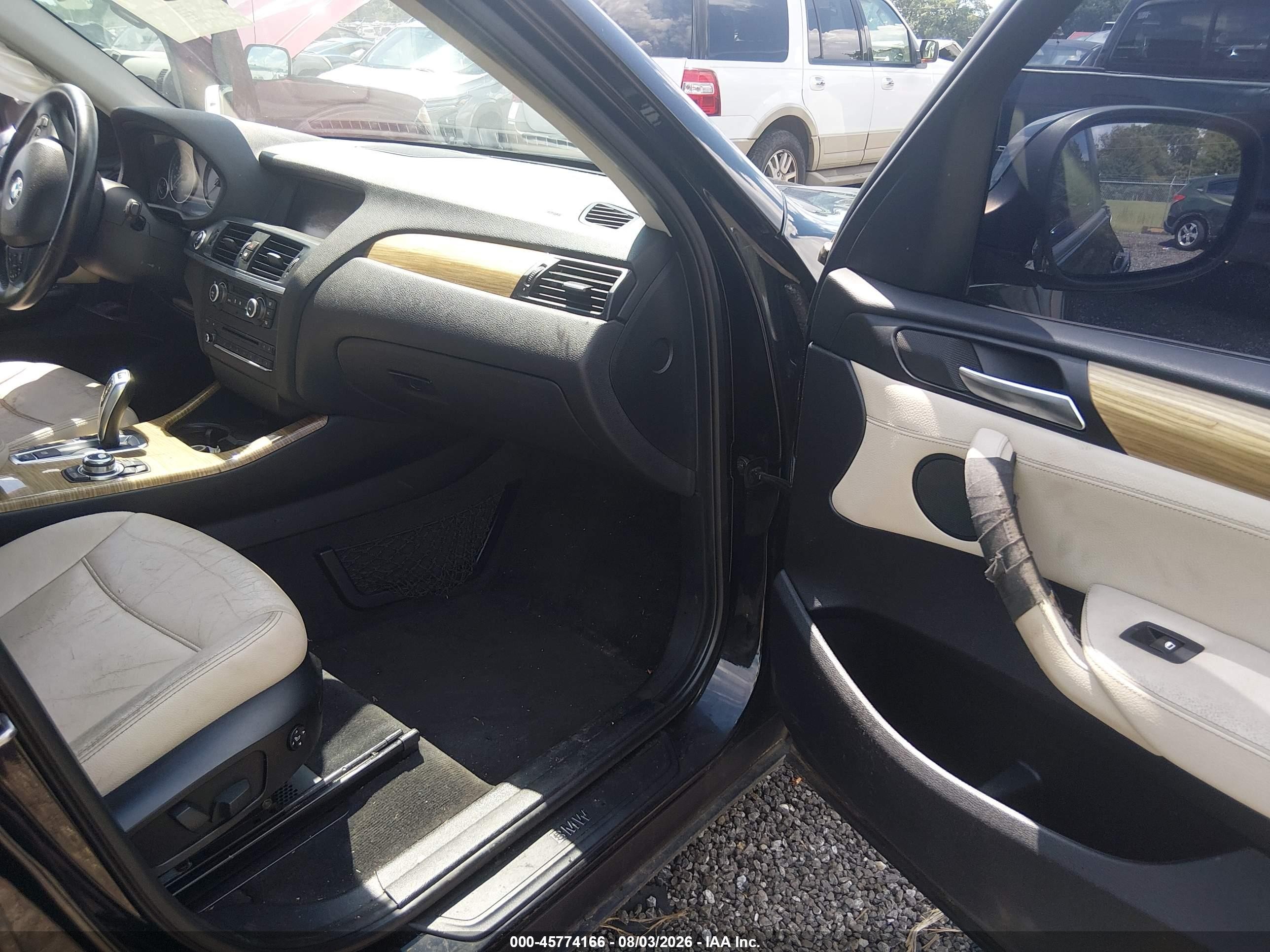 2013 Bmw X3 Xdrive28i Black vin: 5UXWX9C56D0A29060