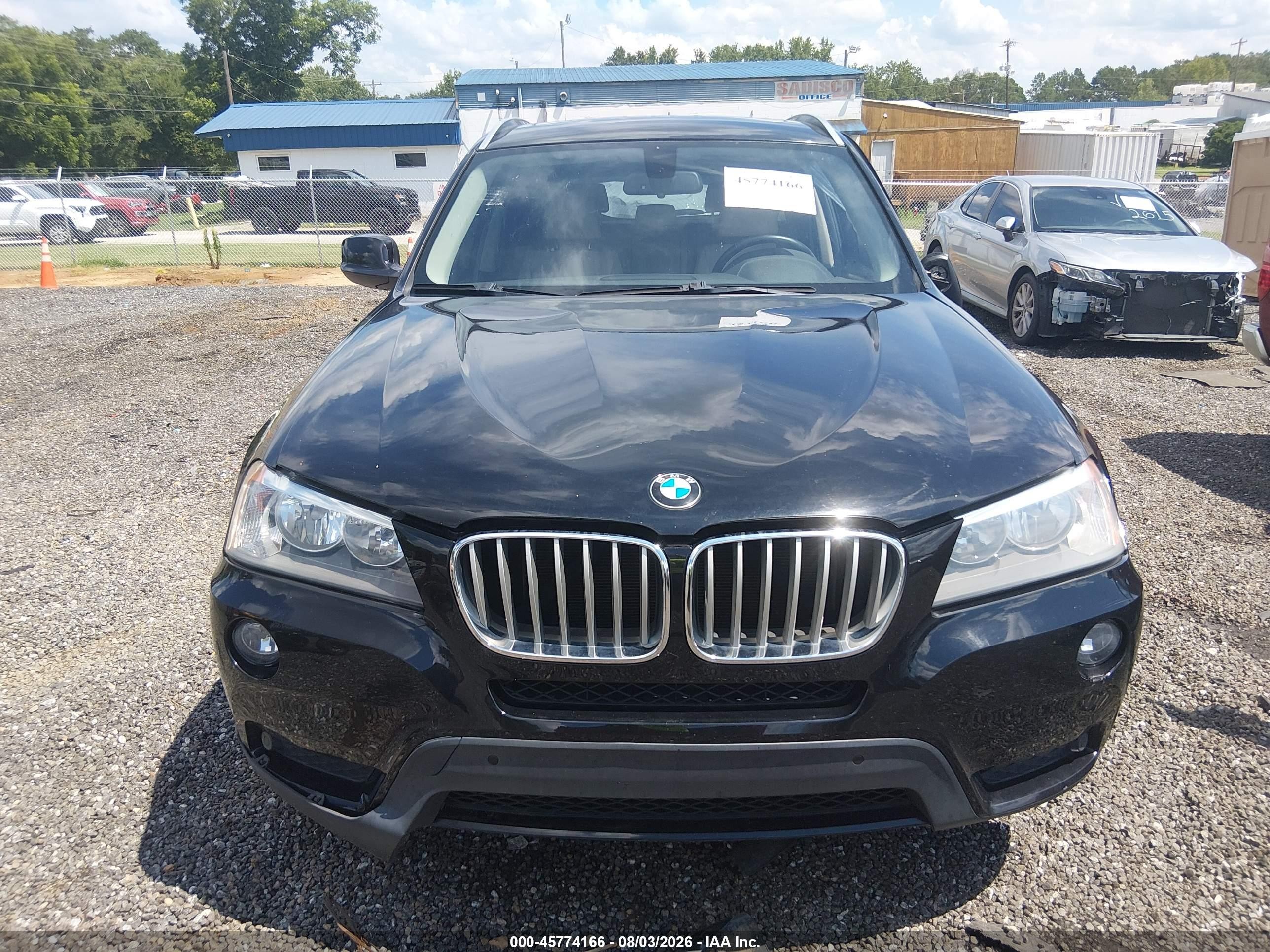 2013 Bmw X3 Xdrive28i Black vin: 5UXWX9C56D0A29060